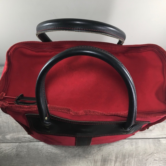 Wilderness Pride Bag Red Tote Purse Cotton Shopping Shopper Handbag Shoulder - Picture 8 of 11